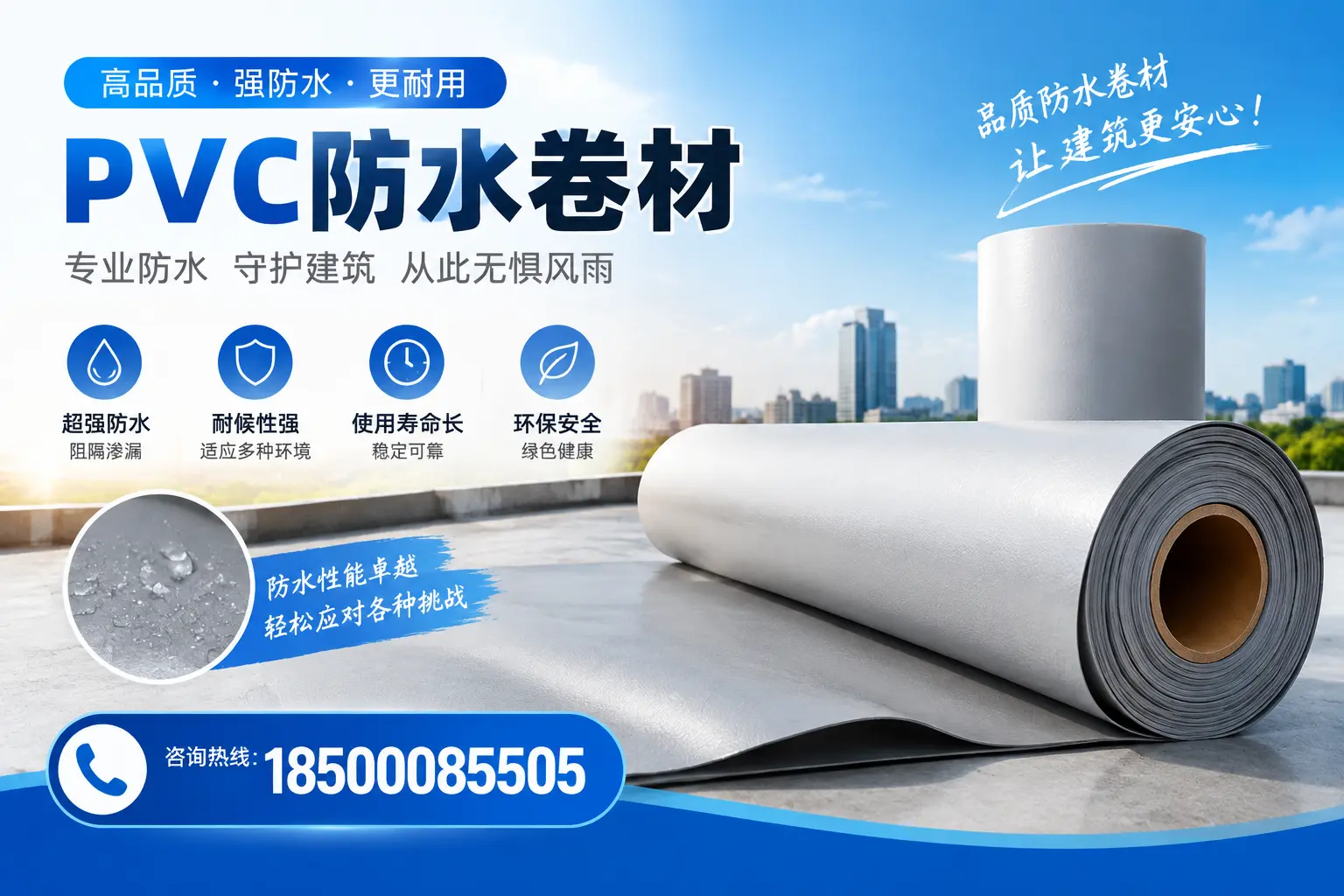 如何选择高质量的PVC防水卷材?萍乡消费者必看指南